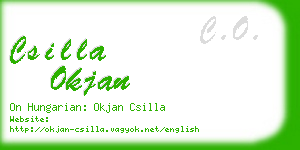 csilla okjan business card